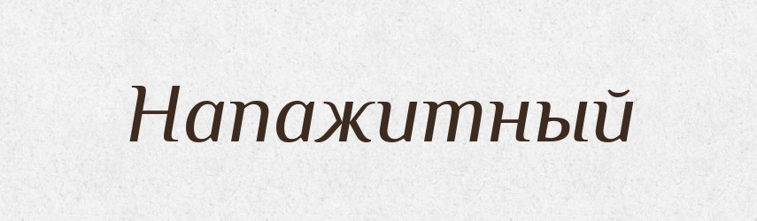 Напажитный — Російсько-український академічний словник (А–П)