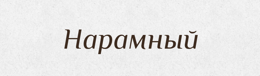 Нарамный — Російсько-український академічний словник (А–П)