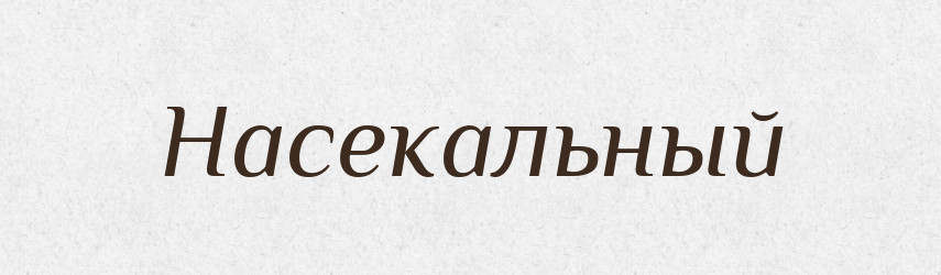 Насекальный — Російсько-український академічний словник (А–П)