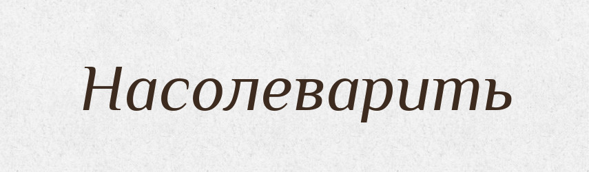 Насолеварить — Російсько-український академічний словник (А–П)