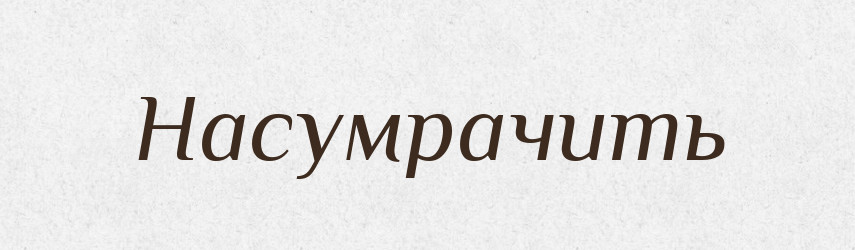 Насумрачить — Російсько-український академічний словник (А–П)