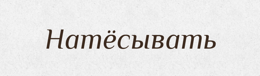 Натёсывать — Російсько-український академічний словник (А–П)