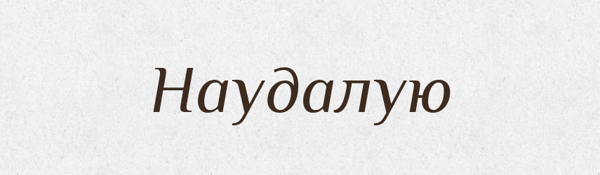 Наудалую — Російсько-український академічний словник (А–П)