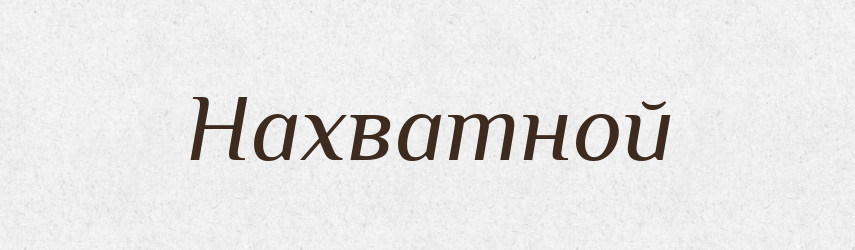 Нахватной — Російсько-український академічний словник (А–П)