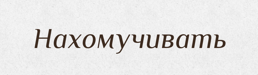Нахомучивать — Російсько-український академічний словник (А–П)