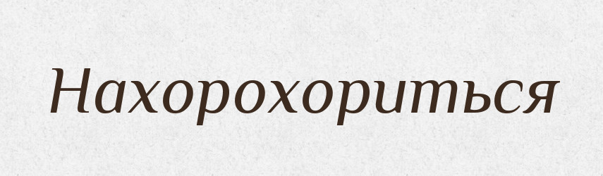 Нахорохориться — Російсько-український академічний словник (А–П)