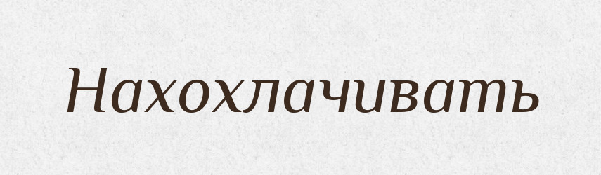 Нахохлачивать — Російсько-український академічний словник (А–П)