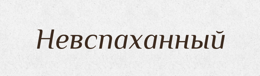 Невспаханный — Російсько-український академічний словник (А–П)