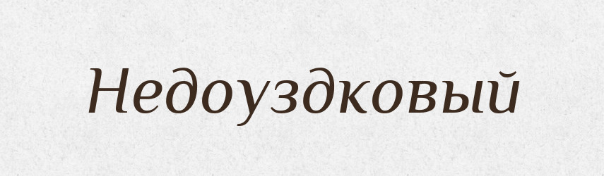 Недоуздковый — Російсько-український академічний словник (А–П)