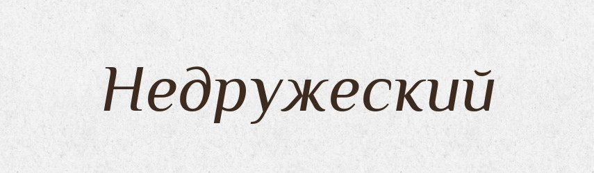 Недружеский — Російсько-український академічний словник (А–П)
