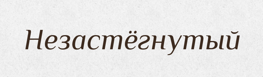 Незастёгнутый — Російсько-український академічний словник (А–П)