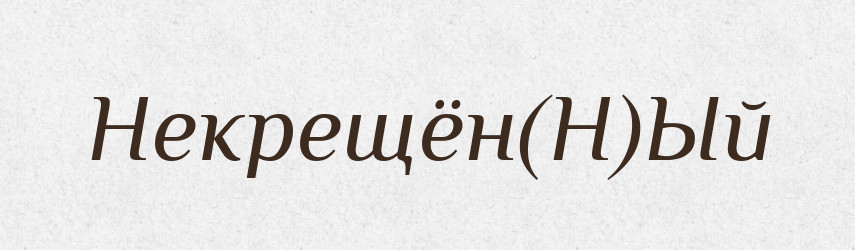 Некрещён(Н)Ый — Російсько-український академічний словник (А–П)