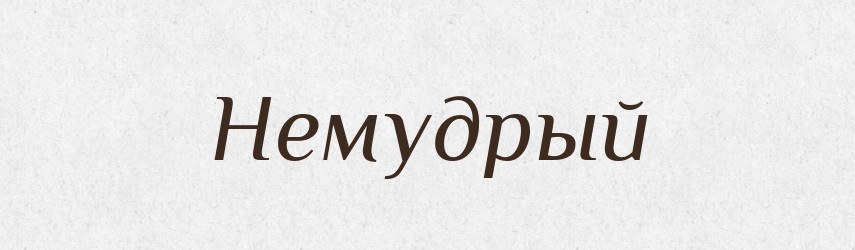 Немудрый — Російсько-український академічний словник (А–П)