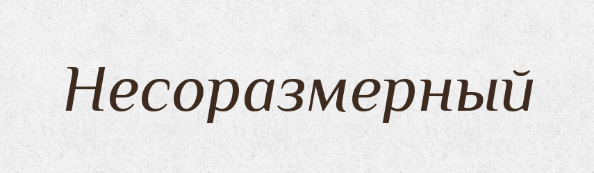 Несоразмерный — Російсько-український академічний словник (А–П)