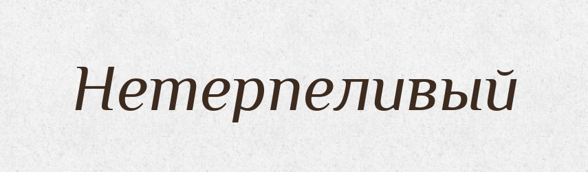 Нетерпеливый — Російсько-український академічний словник (А–П)