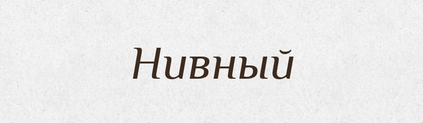 Нивный — Російсько-український академічний словник (А–П)