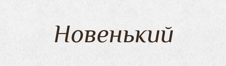 Новенький — Російсько-український академічний словник (А–П)