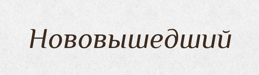 Нововышедший — Російсько-український академічний словник (А–П)