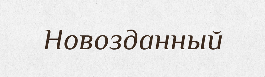 Новозданный — Російсько-український академічний словник (А–П)