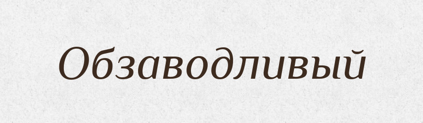 Обзаводливый — Російсько-український академічний словник (А–П)