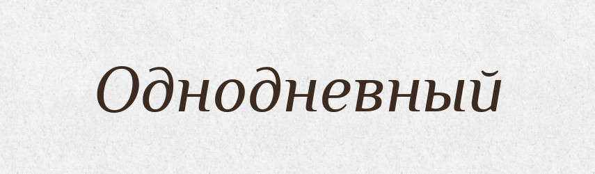 Однодневный — Російсько-український академічний словник (А–П)