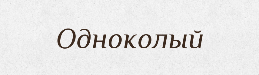 Одноколый — Російсько-український академічний словник (А–П)