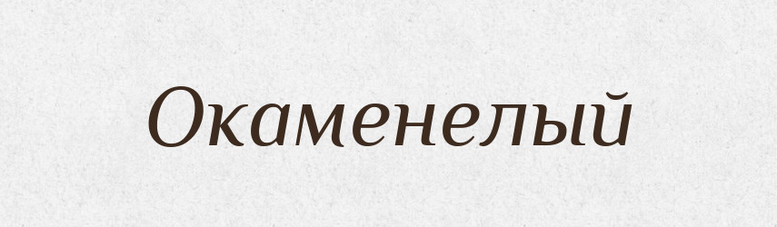 Окаменелый — Російсько-український академічний словник (А–П)