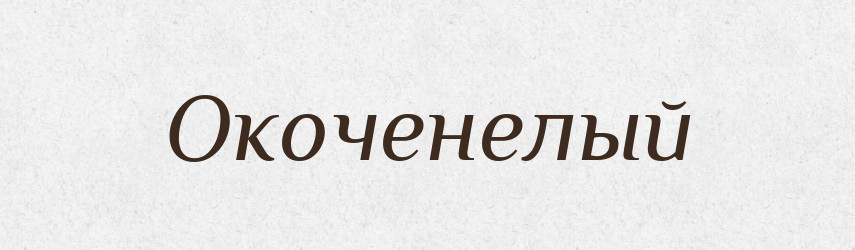 Окоченелый — Російсько-український академічний словник (А–П)
