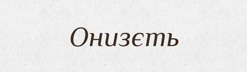 Онизєть — Російсько-український академічний словник (А–П)
