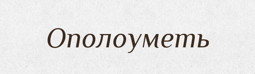 Ополоуметь — Російсько-український академічний словник (А–П)