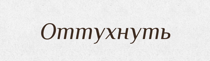 Оттухнуть — Російсько-український академічний словник (А–П)