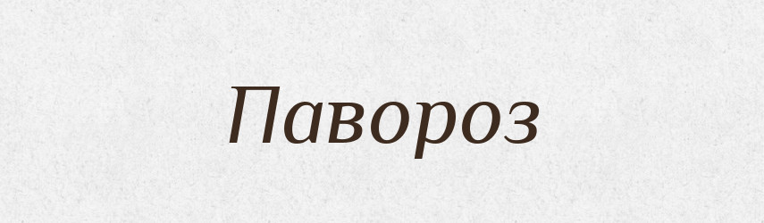 Павороз — Російсько-український академічний словник (А–П)