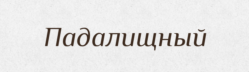 Падалищный — Російсько-український академічний словник (А–П)