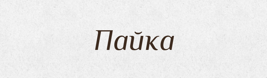 Пайка — Російсько-український академічний словник (А–П)