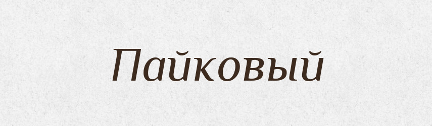 Пайковый — Російсько-український академічний словник (А–П)