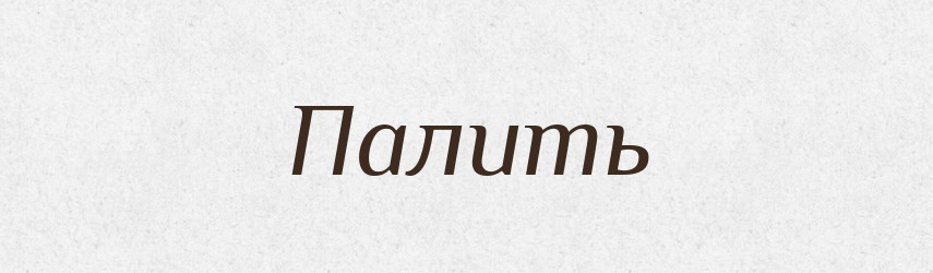 Палить — Російсько-український академічний словник (А–П)