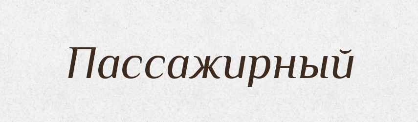 Пассажирный — Російсько-український академічний словник (А–П)