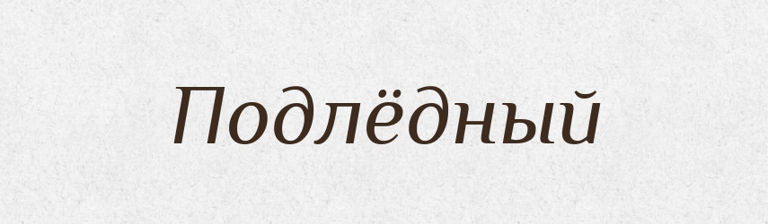 Подлёдный — Російсько-український академічний словник (А–П)