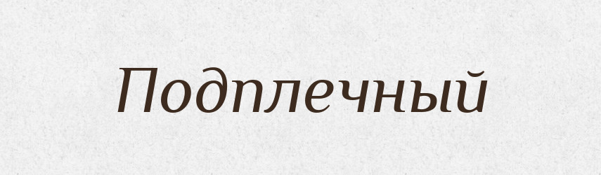Подплечный — Російсько-український академічний словник (А–П)