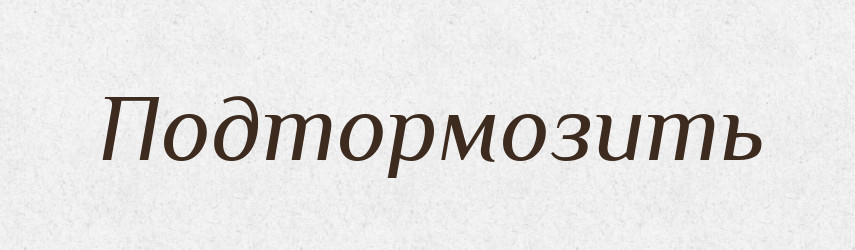 Подтормозить — Російсько-український академічний словник (А–П)