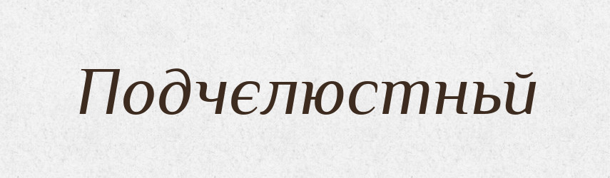 Подчєлюстньй — Російсько-український академічний словник (А–П)