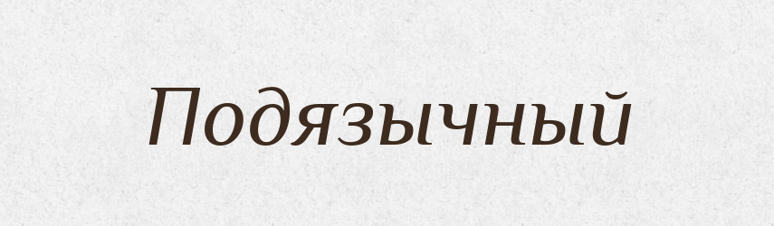 Подязычный — Російсько-український академічний словник (А–П)