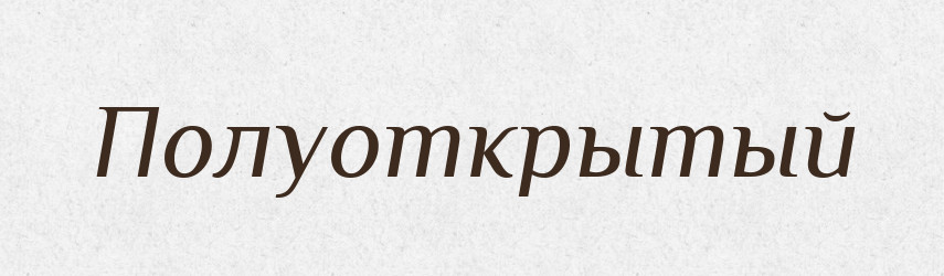 Полуоткрытый — Російсько-український академічний словник (А–П)