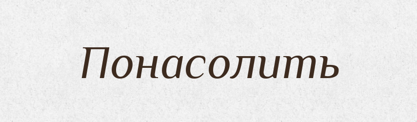 Понасолить — Російсько-український академічний словник (А–П)