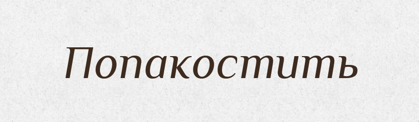 Попакостить — Російсько-український академічний словник (А–П)