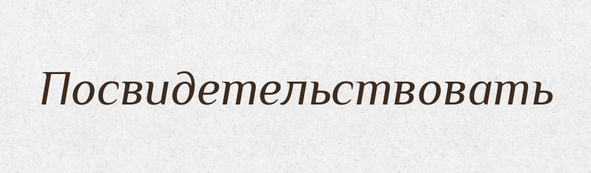 Посвидетельствовать — Російсько-український академічний словник (А–П)