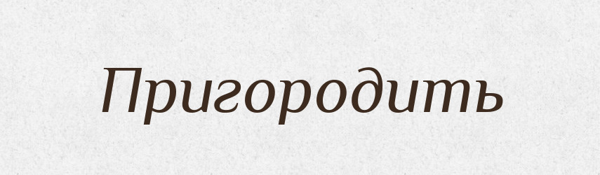 Пригородить — Російсько-український академічний словник (А–П)