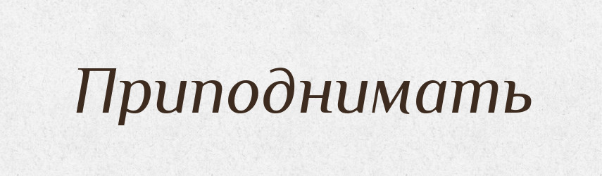 Приподнимать — Російсько-український академічний словник (А–П)