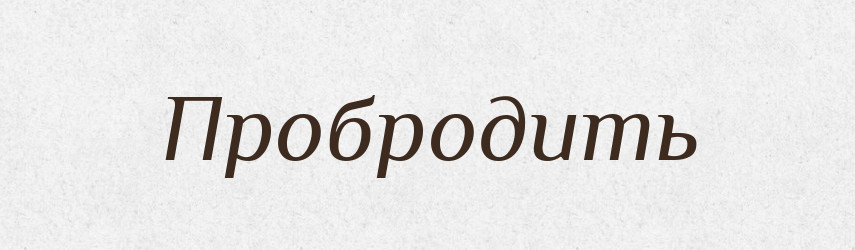 Пробродить — Російсько-український академічний словник (А–П)