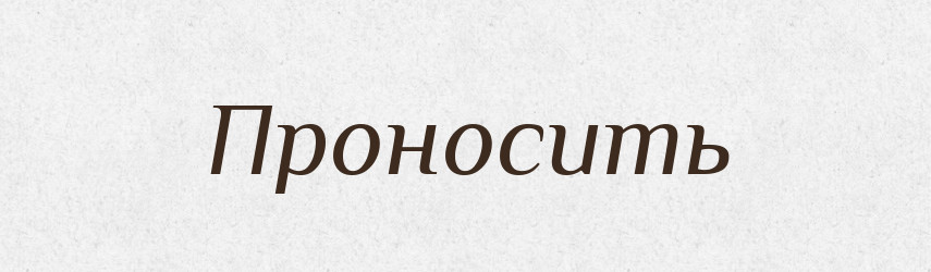Проносить — Російсько-український академічний словник (А–П)
